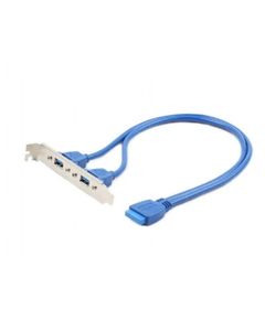 კაბელი Gembird CC-USB3-RECEPTACLE Dual USB 3.0 receptacle on bracket  - Primestore.ge
