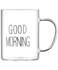 Mug set Ardesto Borosilicate glass mug set Good Morning, 420 ml, 2 pcs, with handles