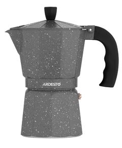 ყავის მადუღარა Ardesto Coffee Maker Gemini Molise, 6 cups, grey, aluminum  - Primestore.ge