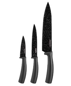 Set of knives Ardesto Black Mars Knives Set 3 pcs, black, stainless steel, plastic