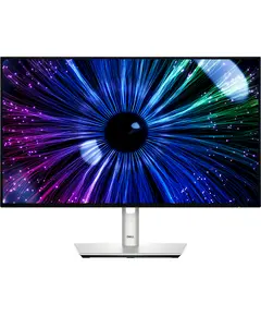 მონიტორი Dell 210-BKJF UltraSharp U2424HE, 23.8", Monitor, FHD, IPS, HDMI, USB, USB-C, RJ45, DP, Silver  - Primestore.ge