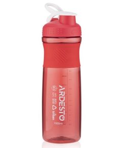 წყლის ბოთლი Ardesto Bottle Smart bottle 1000 ml, red, tritan  - Primestore.ge