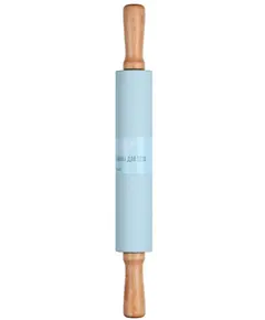 ცომის გასაბრტყელებელი Ardesto Rolling Pin Tasty baking , blue, 43,5 cm, silicone, wood. - Primestore.ge