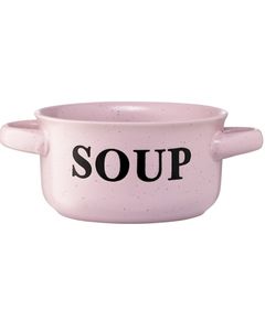 Soup bowl Ardesto Bowl Alcor, 550 ml, pink, ceramics