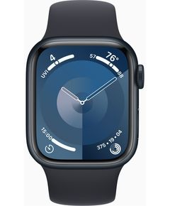 სმარტ საათი Apple Watch Series 9 GPS 45mm Midnight Aluminium Case with Midnight Sport Band - M/L A2980 (MR9A3QI/A_MR9A3QR/A)  - Primestore.ge