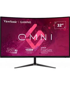 ViewSonic VX3219-PC-MHD 32-inch 1080p HD Curved Gaming Monitor, 240Hz, 1ms, Adaptive Sync, Dual Integrated Speakers, 2x HDMI, DisplayPort