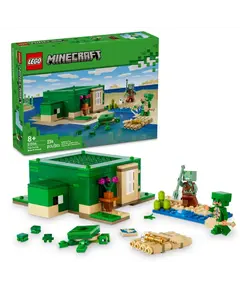 ლეგო LEGO Constructor MINECRAFT THE TURTLE BEACH HOUSE  - Primestore.ge