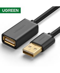 USB დამაგრძელებელი UGREEN 10317 USB 2.0 A Male to A Female Cable 3m (Black)  - Primestore.ge