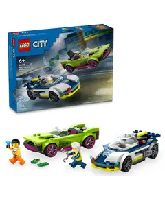 ლეგო LEGO Constructor CITY POLICE CAR AND MUSCLE CAR CHASE - Primestore.ge