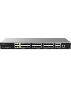 სვიჩი Grandstream GWN7831, Layer 3 Managed Network Switch, 24x SFP, 4x SFP+, 4x GbE combo, optional redundant PSU  - Primestore.ge