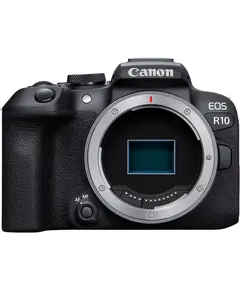 ციფრული ფოტოაპარატი Canon EOS R10 BODY 24.2MP APS-C CMOS Sensor 4K30 Video, 4K60 with Crop; HDR-PQ Multi-Function Shoe, Wi-Fi and Bluetooth - Primestore.ge