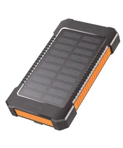 Portable charger Logilink PA0304 Solar Power Bank 8000mAh Flashlight 2xUSB Orange/Black