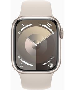 სმარტ საათი Apple Watch Series 9 GPS 41mm Starlight Aluminium Case with Starlight Sport Band - S/M A2978 (MR8T3QI/A_MR8T3QR/A)  - Primestore.ge