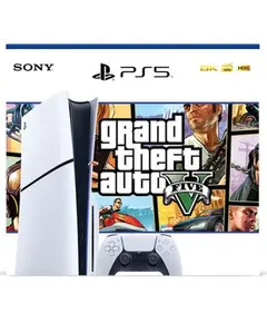 ფლეისთეიშენი Sony PlayStation PS5 Slim 1TB GTA V Bundle  - Primestore.ge
