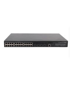 სვიჩი H3C S5024PV3-EI-HPWR L2 Ethernet Switch with 24*10/100/1000Base-T PoE+ Ports(AC 370W,DC 740W) and 4*1000Base-X SFP Ports,(AC/DC)  - Primestore.ge