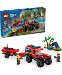 Lego LEGO City Fire SUV with a rescue boat