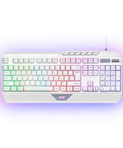 Keyboard 2E GAMING Membrane keyboard KG315 110key, USB-A, EN/UA, RGB, white