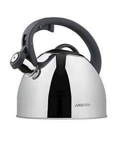 Teapot Ardesto Gemini, 2.5 l, grey, stainless steel