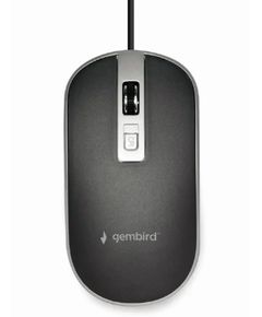 Mouse GEMBIRD MUS-4B-06-BS BLACK/SILVER