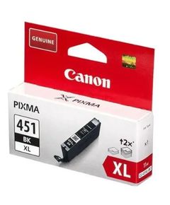 Cartridge Canon CLI-451XL BK Black for PIXMA IP7240, iP8740, iX6840, MG5440, MG5540, MG5640, MG6340, MG6440, MG6640, MG7140, MG7540, MX924 ( 450 Pages)