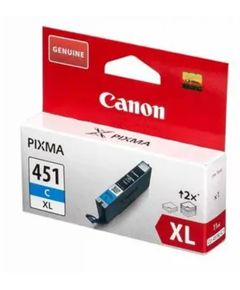 კარტრიჯი Canon CLI-451 XL Cyan for PIXMA IP7240, iP8740, iX6840, MG5440, MG5540, MG5640, MG6340, MG6440, MG6640, MG7140, MG7540, MX924  - Primestore.ge