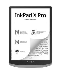 ელექტრონული წიგნი PocketBook PB1040D-M-WW 1040D InkPad X PRO, 10.3", 2GB, 32GB, WIFI, BT, E-Book Reader, Mist Grey  - Primestore.ge