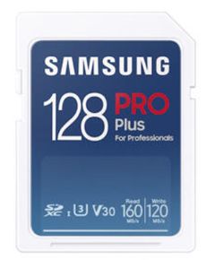 მეხსიერების ბარათი Samsung Pro Plus U3 V30 SDXC UHS-I 128GB сlass 10 MB-SD128K  - Primestore.ge