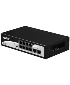 სვიჩი 2E PowerLink Switch SP802F 10xFE (8xPoE, 2xUplink), 96W, Unmanaged  - Primestore.ge
