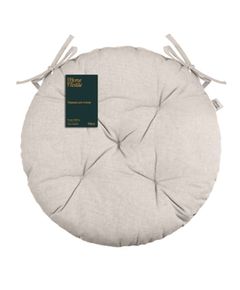 Chair cushion Ardesto Sitpad Oliver, 40cm, 100% cotton, filling: 50% holofiber, 50% pp, beige