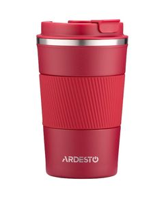 თერმოსი Ardesto Travel mug Urban, 380ml, stainless steel, red  - Primestore.ge
