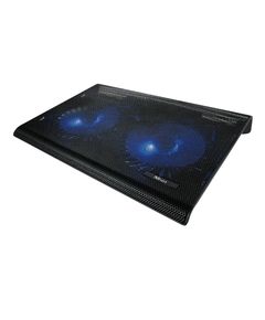 Cooler Trust azul Laptop Cooling Stand with dual fans