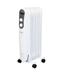 ზეთის რადიატორი Scarlett SC 21.1507 S4, 1500W, 20m², Oil Radiator, White - Primestore.ge