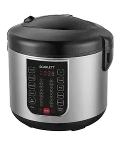 Multicooker (black) Power, W: 900, Number of programs: 30, Heating function: Yes, Program "Baking": Yes, Bowl volume, l: 5, Accessories included: Stirring spoon, measuring cup, steamer