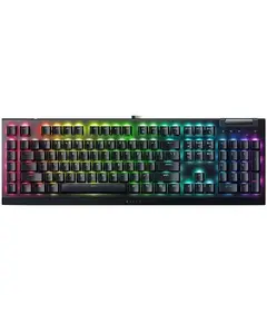 კლავიატურა Razer Keyboard mechanical BlackWidow V4 X, 110key, Green Switch, USB-A, EN, RGB, black  - Primestore.ge