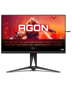 მონიტორი AOC AG275QZN/EU AGON, 27", Monitor, QHD, VA, HDMI, USB, DP, Black/Red  - Primestore.ge