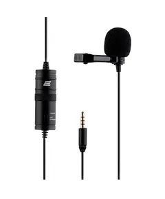 მიკროფონი 2E 2E-ML010, 3.5mm, Lavalier Microphone, Black  - Primestore.ge
