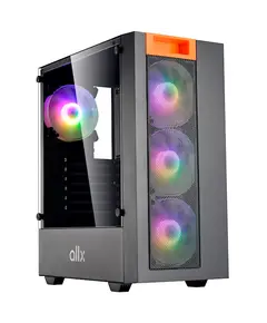 ქეისი ALLX AX-G2045, Computer Case, Micro-ATX, ATX, USB 3.0x1, USB 1.0x2, AUDIO, Black - Primestore.ge