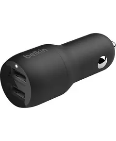 ავტომობილის USB დამტენი Belkin DUAL USB-A CAR CHARGER 12W X2, BLK  - Primestore.ge