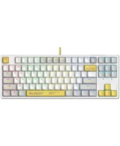 კლავიატურა A4Tech Bloody S87 RGB Mechanical Red Plus Switch Keyboard Energy White  - Primestore.ge