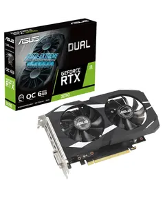 ვიდეო დაფა Asus 90YV0K60-M0NA00, Gaming GeForce RTX3050OC Dual, 6GB, 96Bit, DVI-D, HDMI, DP, Black  - Primestore.ge