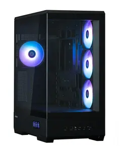 კომპიუტერის ქეისი Zalman PC case P50 DS without PSU, 2xUSB3.0, 1xUSBType-C, 4x120mm ARGB, VGA 435mm, LCS ready, TG Side Panel, ATX, black - Primestore.ge