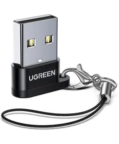 USB ადაპტერი UGREEN US280 (50568), USB A Male To USB-C Female Adapter, Black  - Primestore.ge