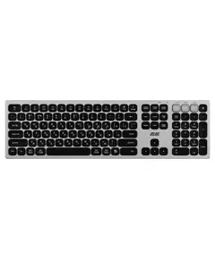 კლავიატურა 2E 2E-KS270WBGR Scissor, Wireless, USB, Bluetooth, Keyboard, Grey/Black - Primestore.ge