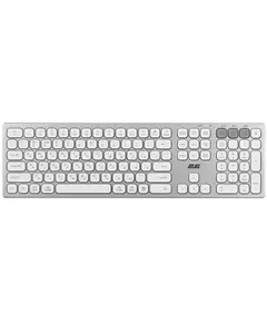 კლავიატურა 2E 2E-KS270WBWH Scissor, Wireless, USB, Bluetooth, Keyboard, White/Silver - Primestore.ge