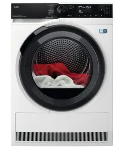 საშრობი AEG TR939M6CE 9KG, 60X60X85, HEAT PUMP White Black Panel  - Primestore.ge