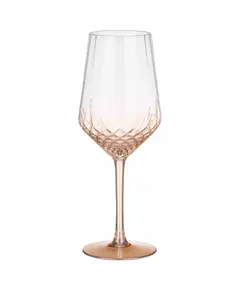 Ardesto AR2646G Black Mars Favola, 460ml, 2pcs, Wine Glasses Set, Transparent/Golden