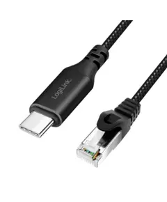 Cable Logilink CU0413 USB-C 3.2 to RJ45 (CAT6) Ethernet Cable Adapter 3m