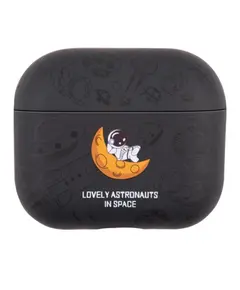 ყურსასმენის ქეისი TVC AirPods 4 TPU Case Earphone Charging Box Water Transfer Printing Protective Cover - Black Astronaut  - Primestore.ge