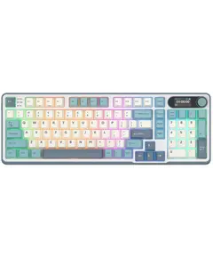 Royal Kludge RK S98 RGB Mechanical Keyboard, Chartreuse switch, Smart Display, Hot Swappable, Type-C wired, Bluetooth 5.0, 2.4GHz, Light Cl
