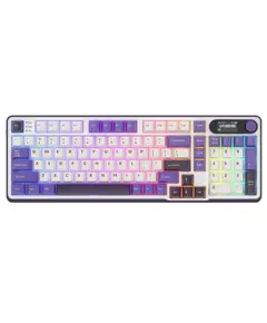 Royal Kludge RK S98 RGB Mechanical Keyboard, Brown switch, Smart Display, Hot Swappable, Type-C wired, Bluetooth 5.0, 2.4GHz, Blackberry